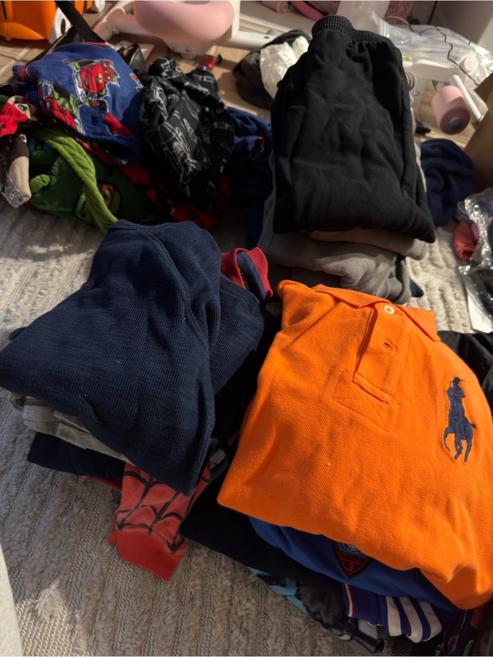 BIG BUNDLE 20 Shirt for Boys, 15 shorts/pants, 2 puffer jackets and 3 Robes/PJs
